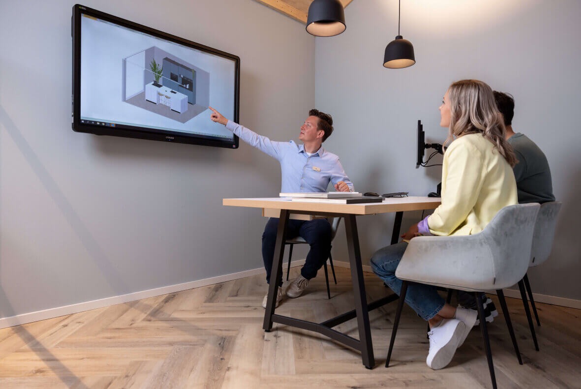 Moderne keuken ontwerpgesprek 